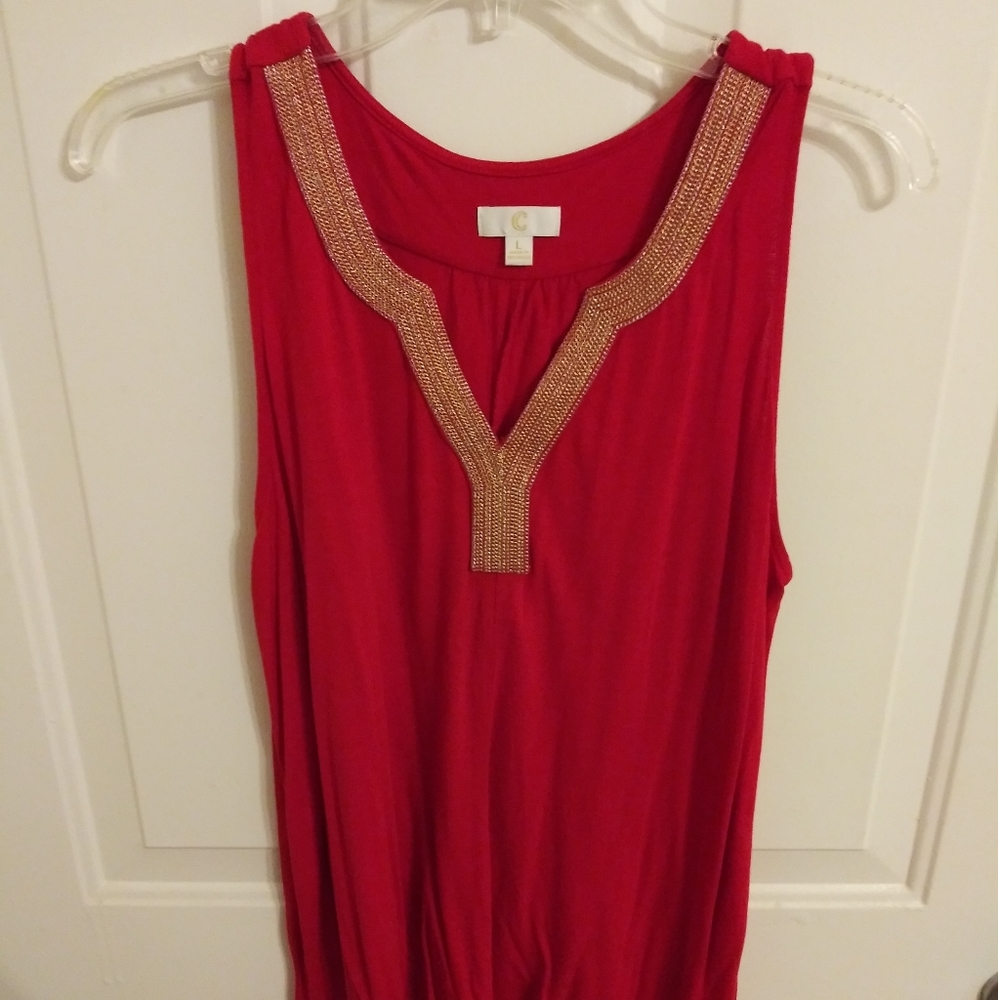 Red tank top